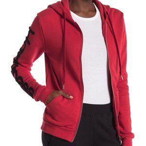 HAPPINESS Happy Zip Up Jacket- RUBY